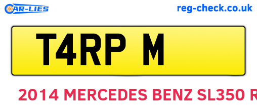 T4RPM are the vehicle registration plates.