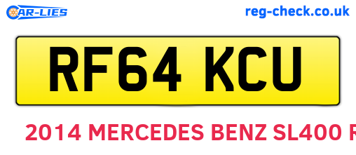 RF64KCU are the vehicle registration plates.