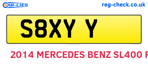 S8XYY are the vehicle registration plates.