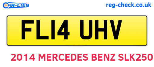 FL14UHV are the vehicle registration plates.