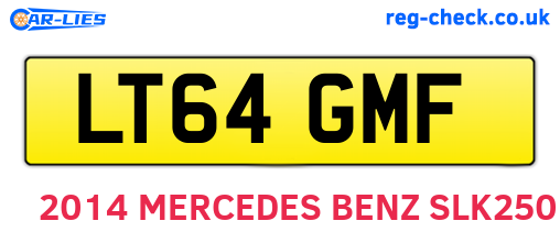 LT64GMF are the vehicle registration plates.