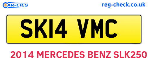 SK14VMC are the vehicle registration plates.