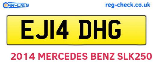 EJ14DHG are the vehicle registration plates.