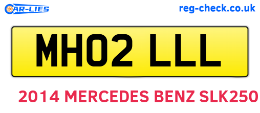 MH02LLL are the vehicle registration plates.