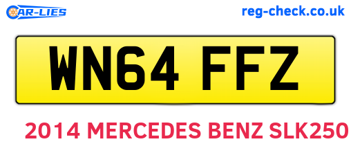 WN64FFZ are the vehicle registration plates.