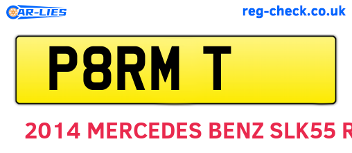 P8RMT are the vehicle registration plates.