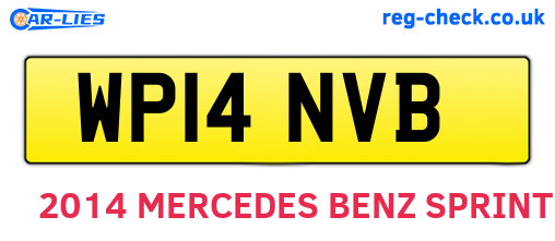 WP14NVB are the vehicle registration plates.