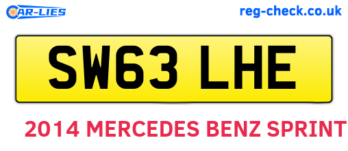 SW63LHE are the vehicle registration plates.