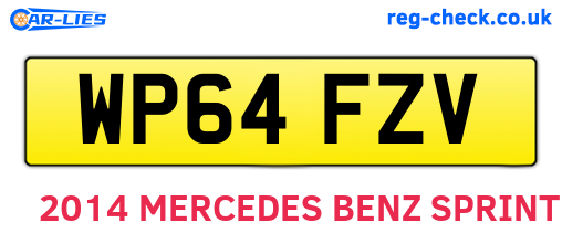 WP64FZV are the vehicle registration plates.
