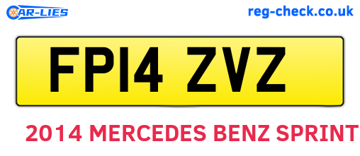 FP14ZVZ are the vehicle registration plates.