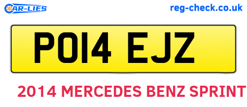 PO14EJZ are the vehicle registration plates.
