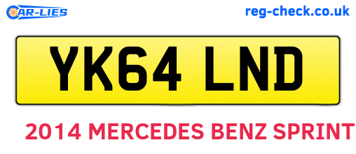 YK64LND are the vehicle registration plates.