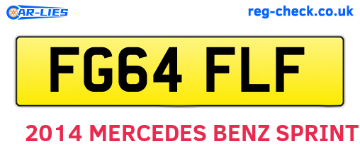 FG64FLF are the vehicle registration plates.