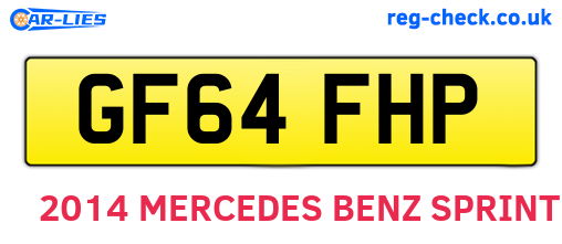 GF64FHP are the vehicle registration plates.