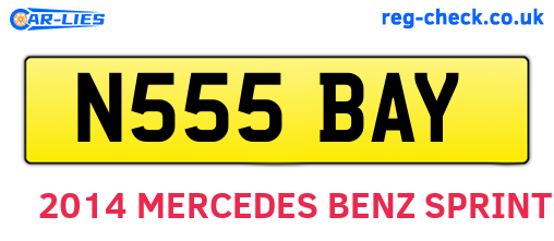 N555BAY are the vehicle registration plates.