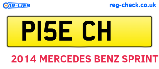 P15ECH are the vehicle registration plates.