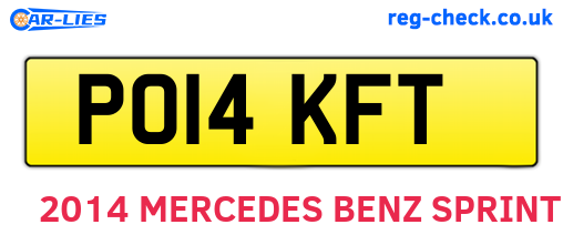 PO14KFT are the vehicle registration plates.