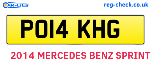 PO14KHG are the vehicle registration plates.