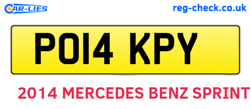 PO14KPY are the vehicle registration plates.