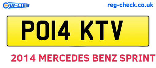 PO14KTV are the vehicle registration plates.