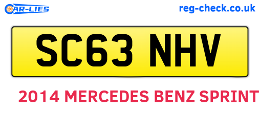 SC63NHV are the vehicle registration plates.