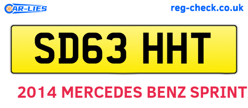 SD63HHT are the vehicle registration plates.