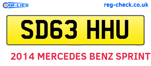 SD63HHU are the vehicle registration plates.
