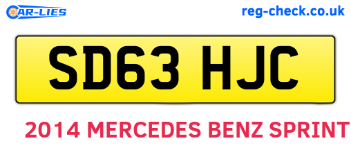 SD63HJC are the vehicle registration plates.