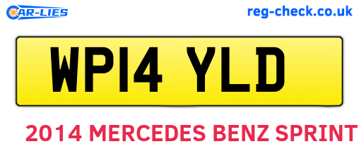 WP14YLD are the vehicle registration plates.