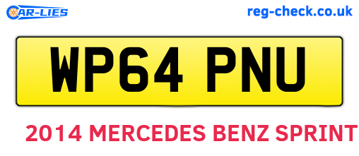 WP64PNU are the vehicle registration plates.