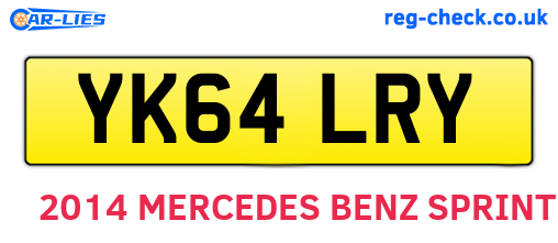 YK64LRY are the vehicle registration plates.