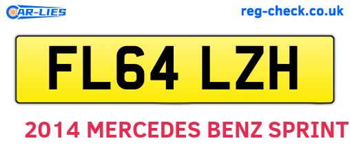 FL64LZH are the vehicle registration plates.