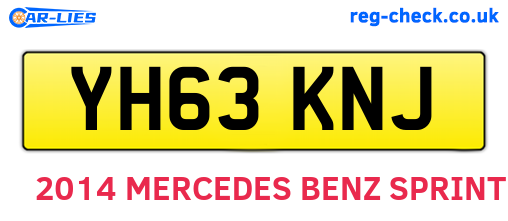 YH63KNJ are the vehicle registration plates.