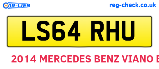 LS64RHU are the vehicle registration plates.