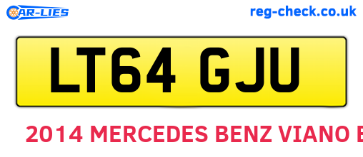LT64GJU are the vehicle registration plates.