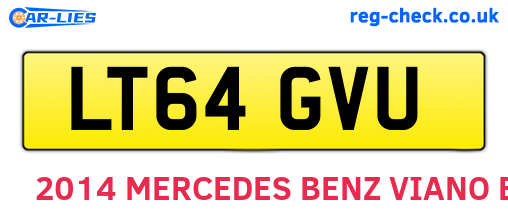 LT64GVU are the vehicle registration plates.