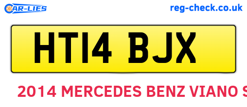 HT14BJX are the vehicle registration plates.