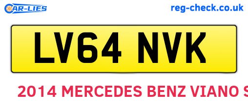 LV64NVK are the vehicle registration plates.