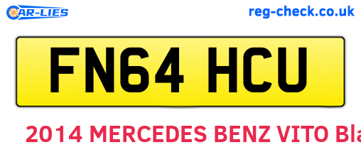 FN64HCU are the vehicle registration plates.