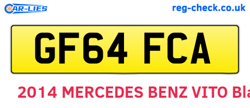 GF64FCA are the vehicle registration plates.