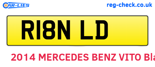 R18NLD are the vehicle registration plates.