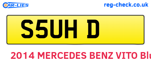S5UHD are the vehicle registration plates.