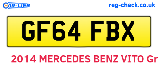 GF64FBX are the vehicle registration plates.
