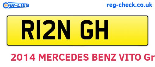 R12NGH are the vehicle registration plates.