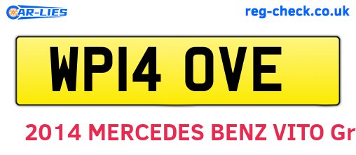 WP14OVE are the vehicle registration plates.
