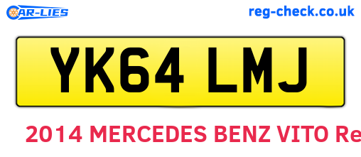 YK64LMJ are the vehicle registration plates.