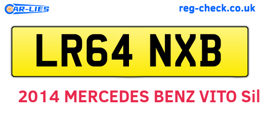 LR64NXB are the vehicle registration plates.