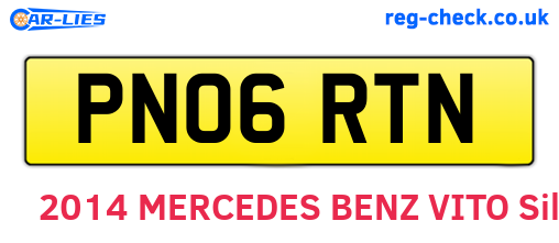 PN06RTN are the vehicle registration plates.