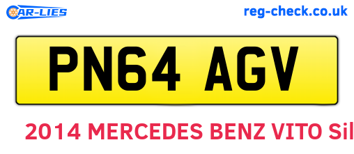PN64AGV are the vehicle registration plates.