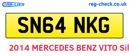 SN64NKG are the vehicle registration plates.